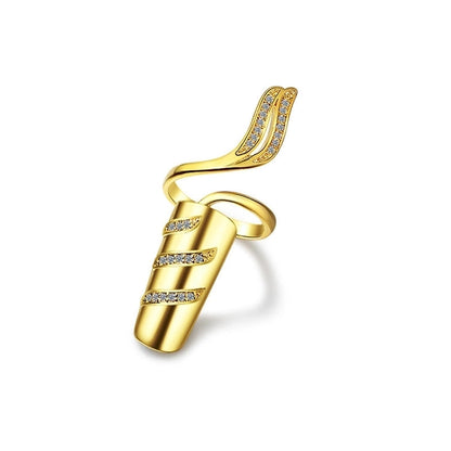 Luxurious Geometric Devil's Eye Heart Shape Copper Rhinestones Zircon Rings In Bulk