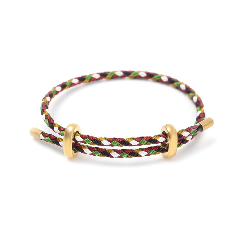 Minimalist Solid Color 304 Stainless Steel Bracelets In Bulk