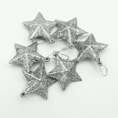 Christmas Vintage Style Pentagram Plastic Indoor Party Festival Hanging Ornaments