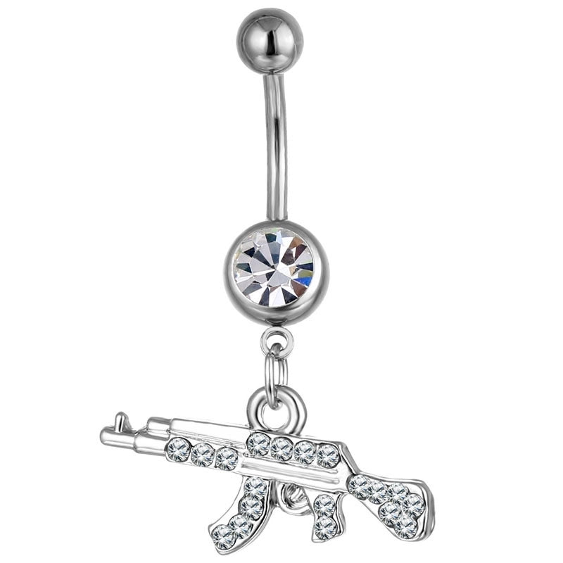 Belly Rings Fashion Geometric Rhinestone