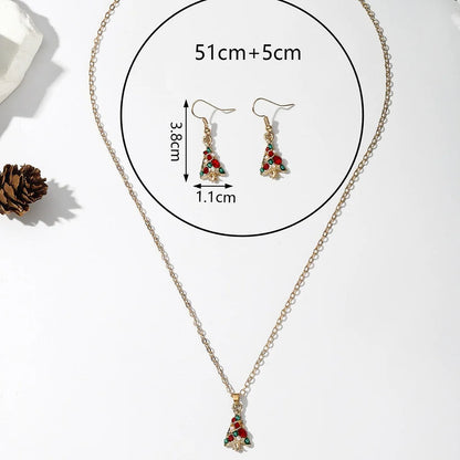 5 Sets Hot Sale Christmas Gift Snowflake Socks Snowman Christmas Tree Jewelry Holiday Set