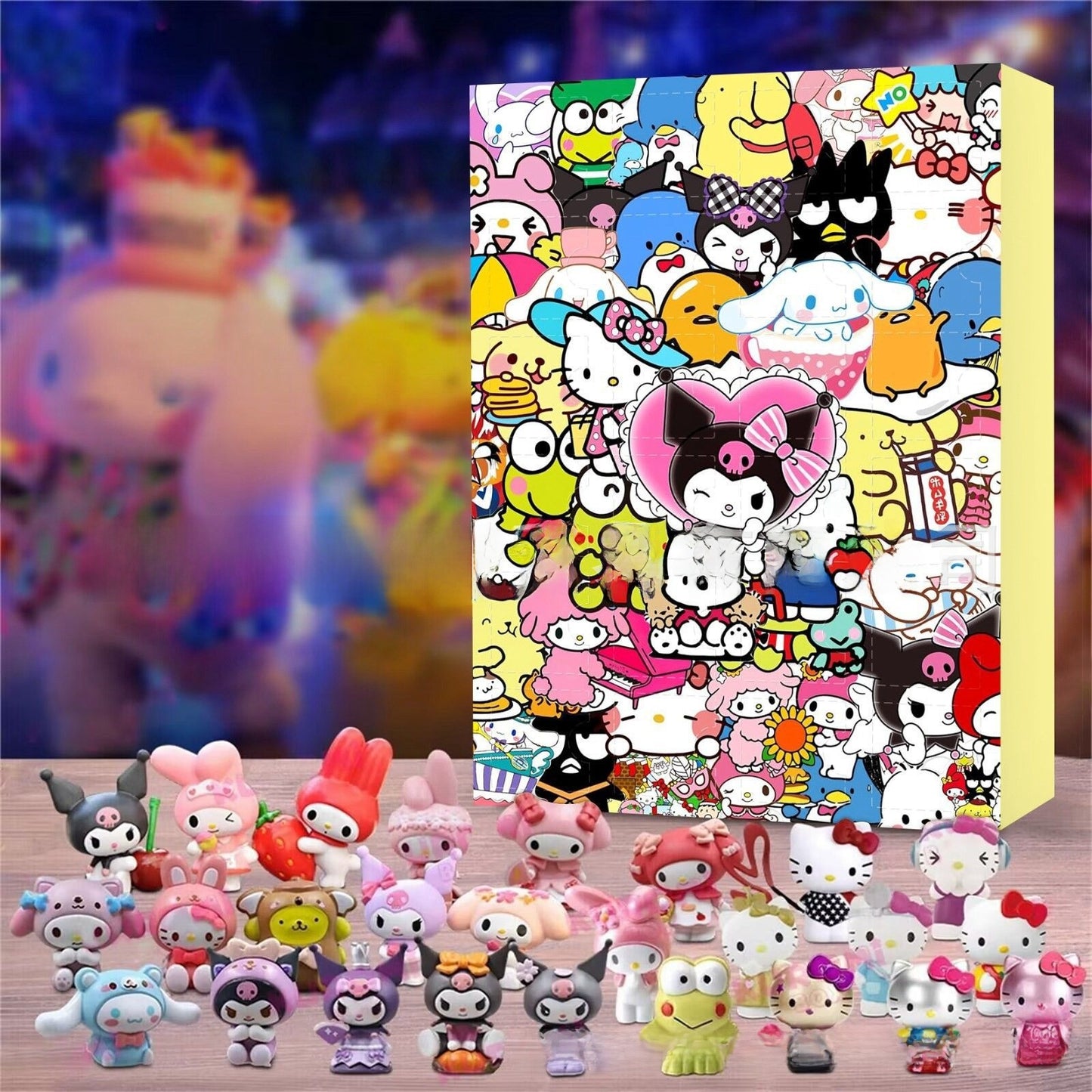 Christmas Mickey Mouse Blind Box Decoration Home Garden 24-grid Design Home Doll Figurine