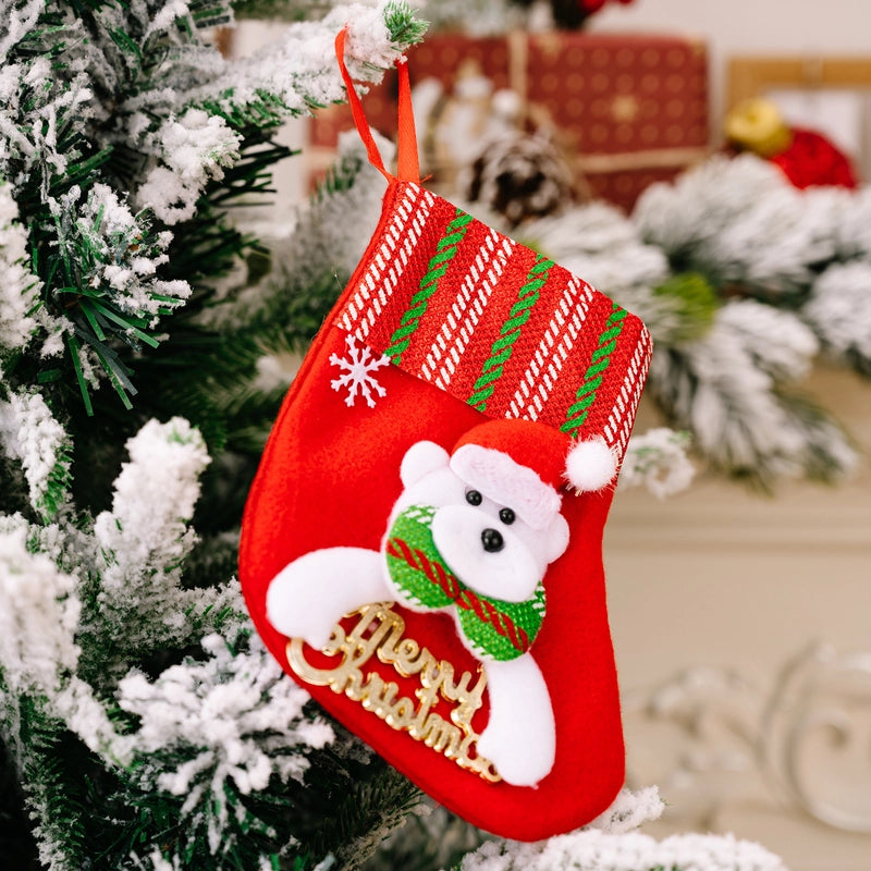 Christmas Classic Style Letter Nonwoven Holiday Christmas Socks