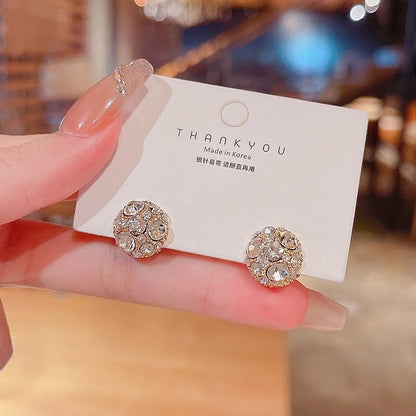 1 Pair Retro Heart Shape Bow Knot Inlay Silver Artificial Pearls Zircon Earrings