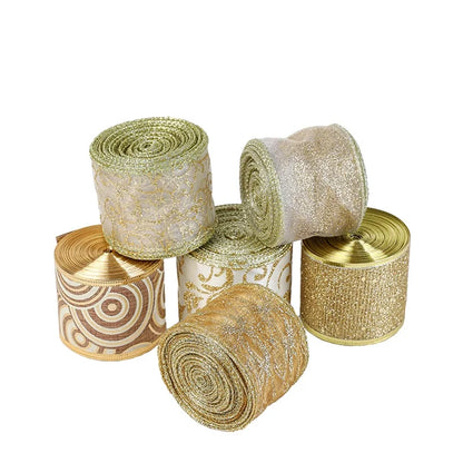 Christmas Casual Minimalist Geometric Polyester Holiday Party Colored Ribbons Party Accessories