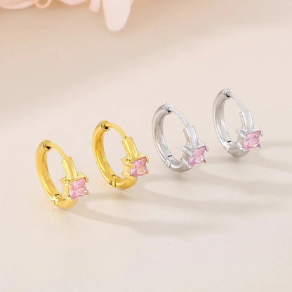 1 Pair Minimalist Commute Geometric 304 Stainless Steel 18K Gold Plated Earrings