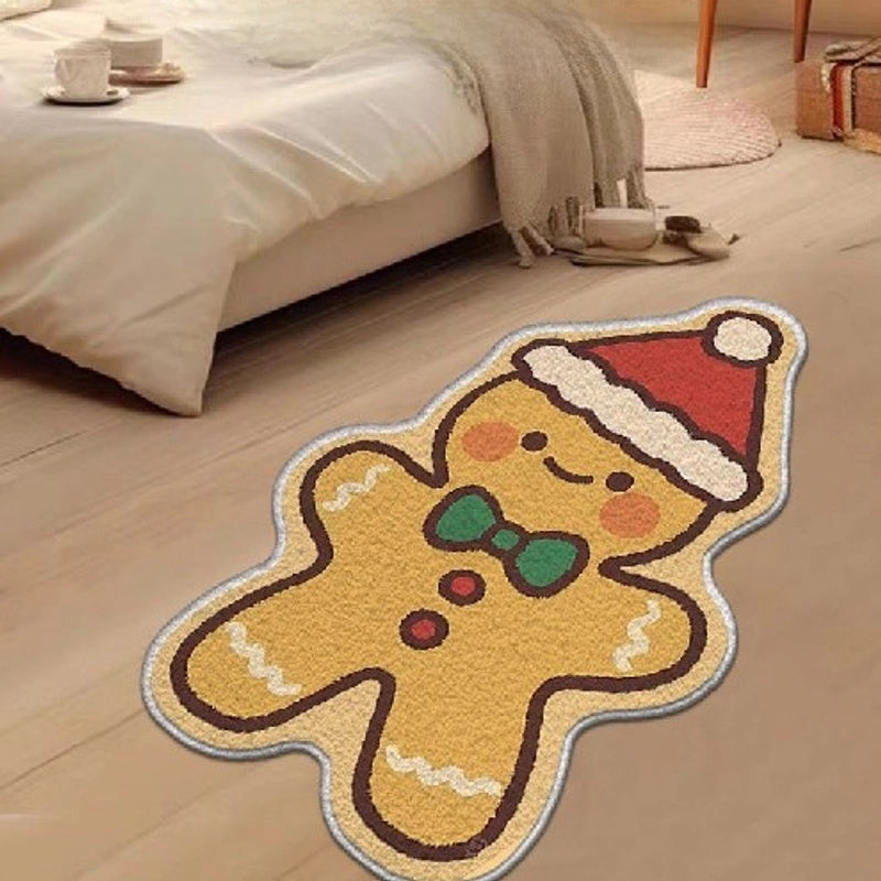 Christmas Casual Cute Christmas Tree Santa Claus Imitation Cashmere