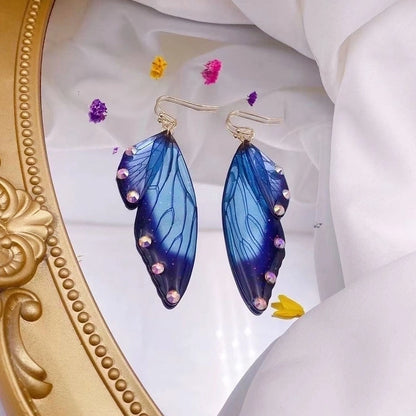 1 Pair Minimalist Wings Copper Epoxy Women's Drop Earrings