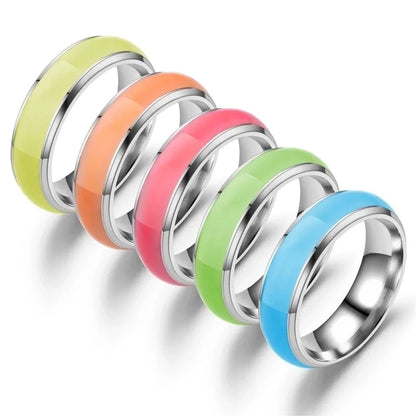 5 Pieces Fashion U Shape Stainless Steel Rings Stainless Steel Rings