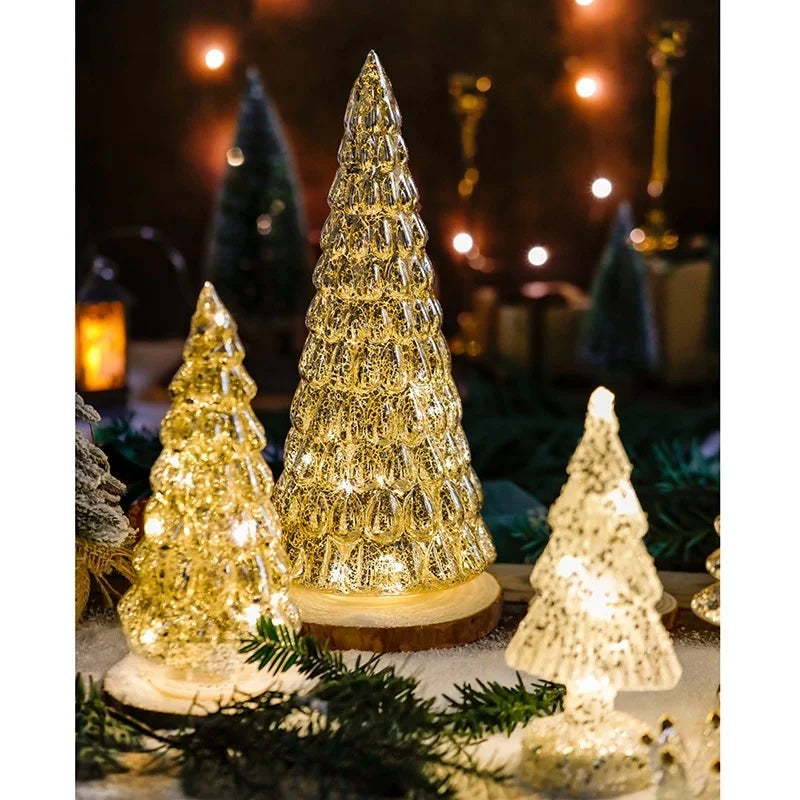 Christmas Minimalist Classic Style Christmas Tree Glass Holiday Festival Ornaments