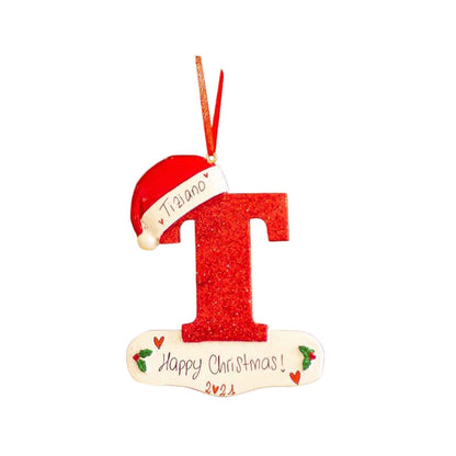 Cross-border Hot 26 English Letters Car Pendant Christmas Tree Decorative Ornaments Home Decorations