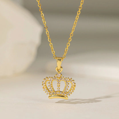 Titanium Steel Copper Plating Geometric Dolphin Shell Copper Necklaces