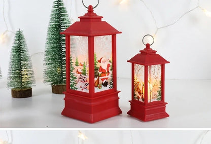 Christmas Vintage Style Christmas Tree Santa Claus Snowman Plastic Daily Festival