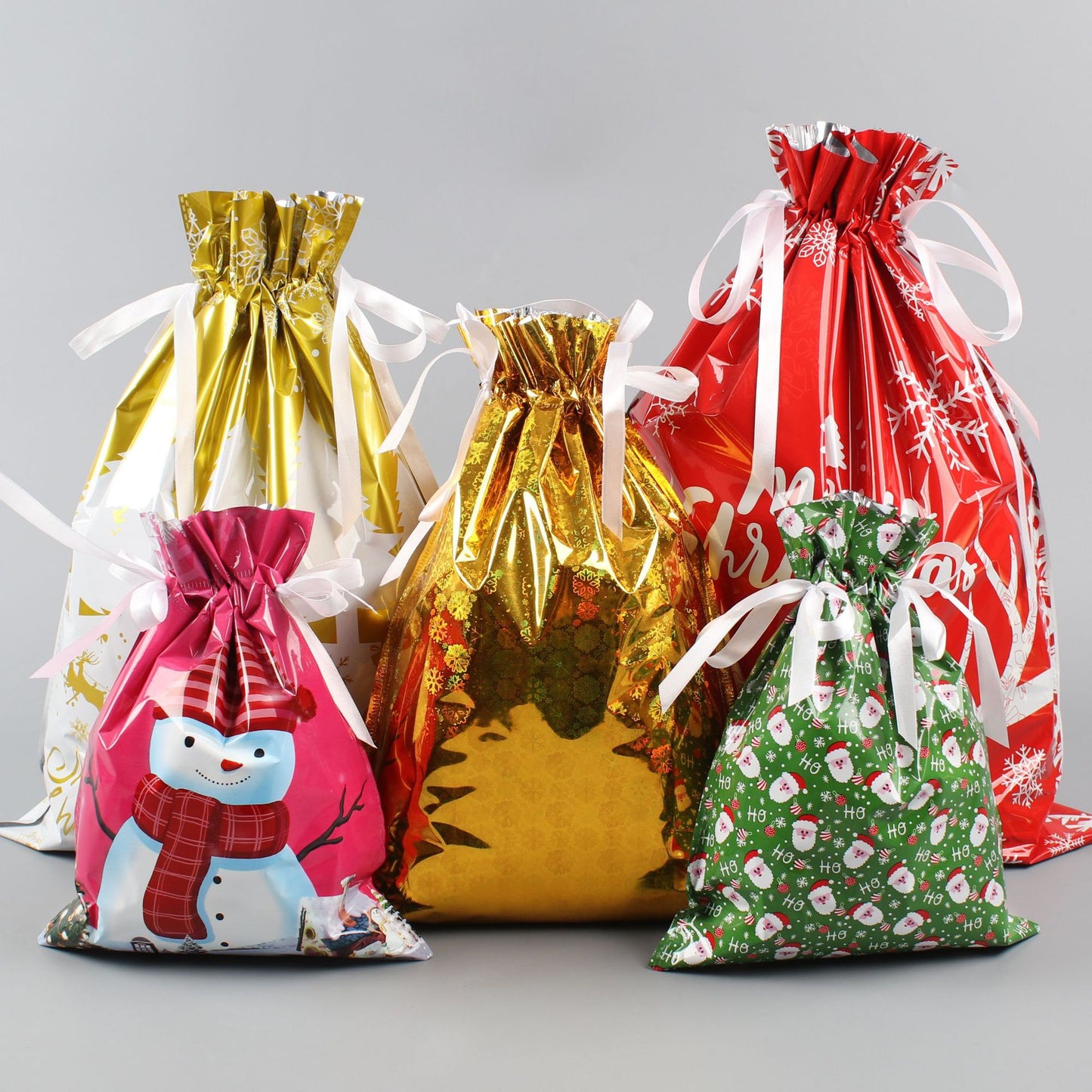 Christmas Gift Bag 2025 Hot Christmas Gift Bag Set Drawstring Bag Candy Bag