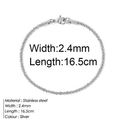 Casual Classic Style Geometric 304 Stainless Steel Cauliflower Necklace Bracelets In Bulk