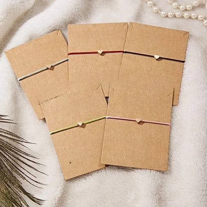 New Fashion Necklace Heart-shaped Butterfly Weaving Adjustable Copper Bracelet