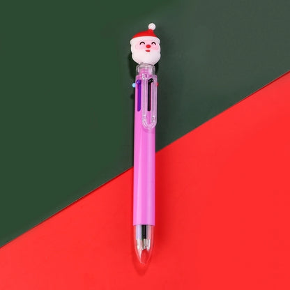 1 Piece Christmas Tree Santa Claus Learning Christmas Plastic Silica Gel Cute Ballpoint Pen