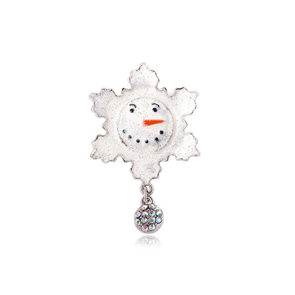 Cute Pin Animal Christmas Tree Snowman Alloy Plating Unisex Brooches