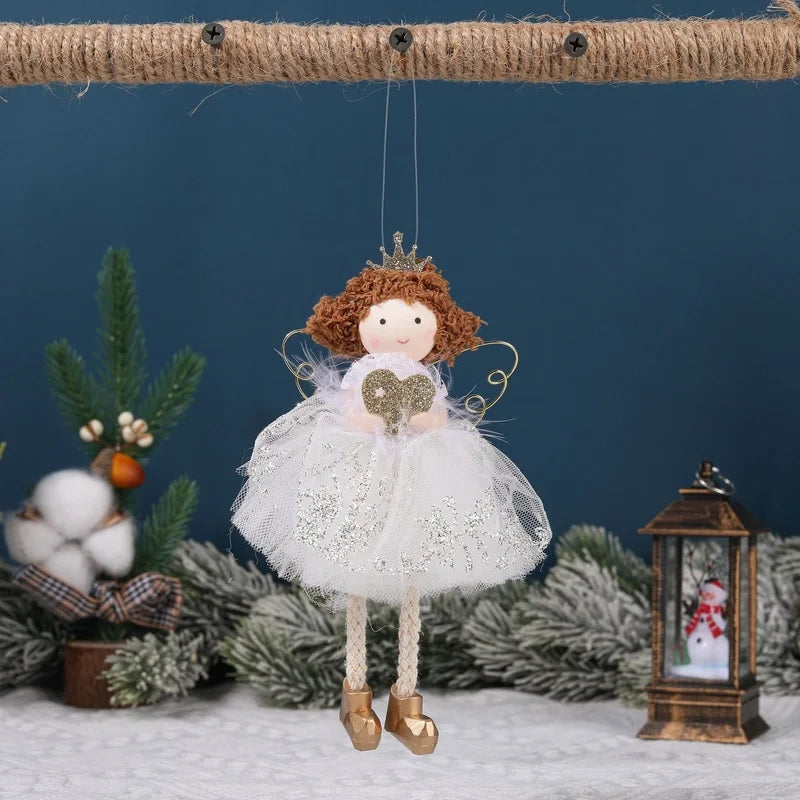 Christmas Cartoon Style Angel Cloth Holiday Daily Hanging Ornaments Decorations Hanging Ornaments