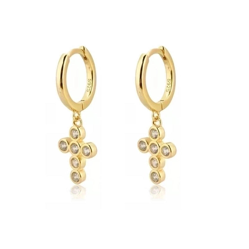 1 Pair Streetwear Devil\'s Eye Heart Shape Butterfly Plating Inlay Copper Zircon Drop Earrings