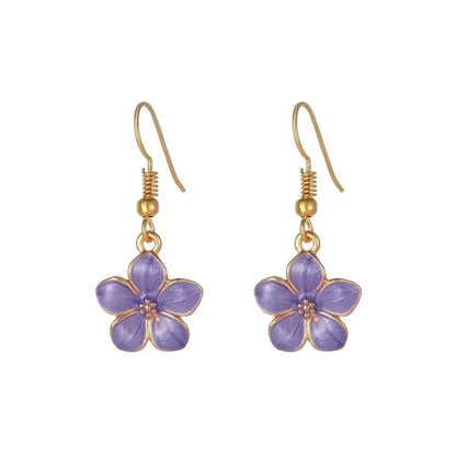 1 Pair Cute Lady Sweet Daisy Plating Copper Drop Earrings
