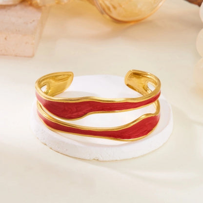 Casual Elegant Lady Heart Shape 304 Stainless Steel Bangle In Bulk