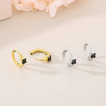 1 Pair Minimalist Commute Geometric 304 Stainless Steel 18K Gold Plated Earrings