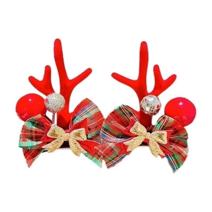 Christmas Cartoon Style Antlers Plastic Festival Costume Props