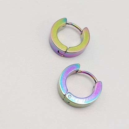 Factory Direct Japanese And Korean Fashion Men's Popular Flat Round Ear Clip Earrings Women's Tassel Small Ear Ear Bone Ear Buckle Earrings