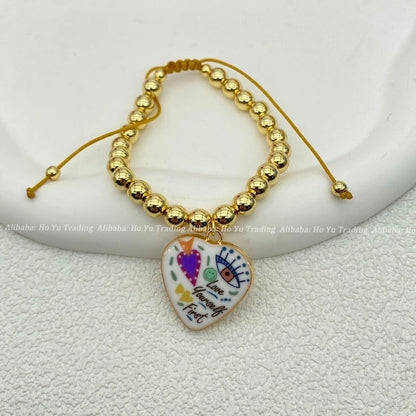 ALLOY Copper Alloy Rose Beaded Bracelets Bracelets, Bangles