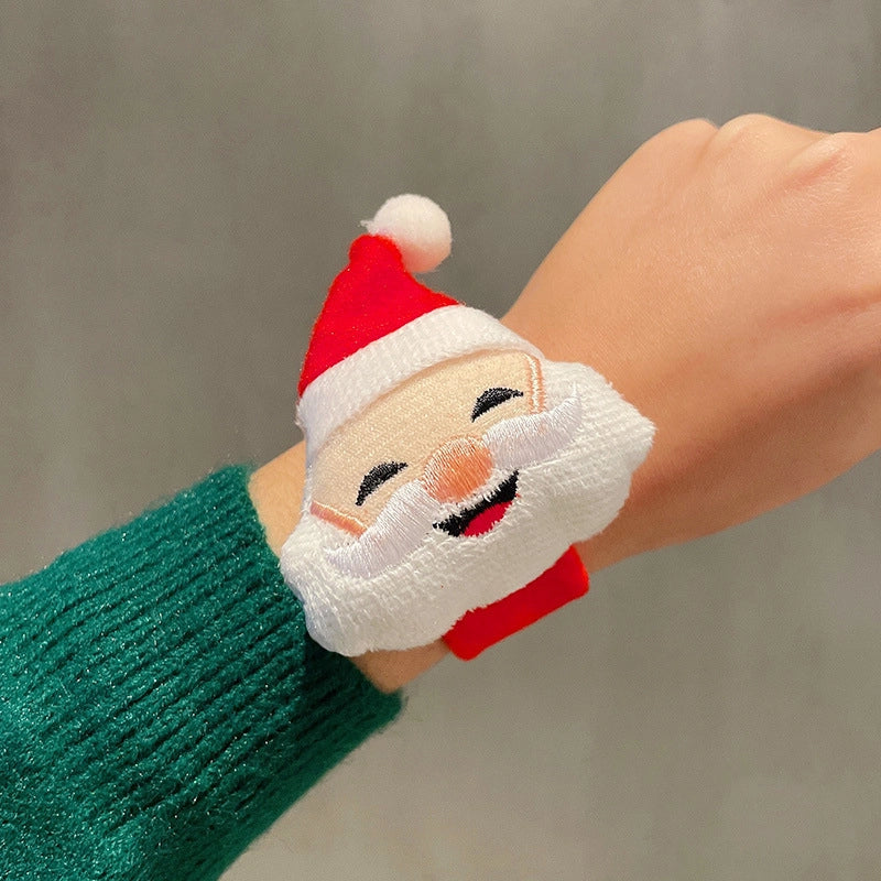Christmas Cute Santa Claus Elk Alloy Fleece Cloth Tape Holiday Family Gathering Party Party Accessories