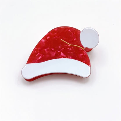 Christmas Minimalist Women's Christmas Tree Santa Claus Arylic Hair Claws