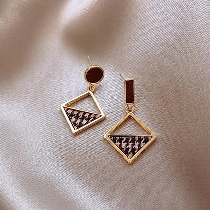 Minimalist Star Heart Shape Bow Knot Alloy Inlay Artificial Pearls Zircon Women\'s Earrings 1 Pair