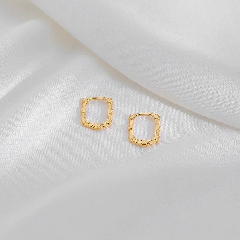 1 Pair Casual Minimalist Irregular Circle Round Irregular Copper Copper 18K Gold Plated Earrings