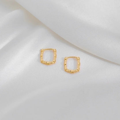 1 Pair Casual Minimalist Irregular Circle Round Irregular Copper Copper 18K Gold Plated Earrings