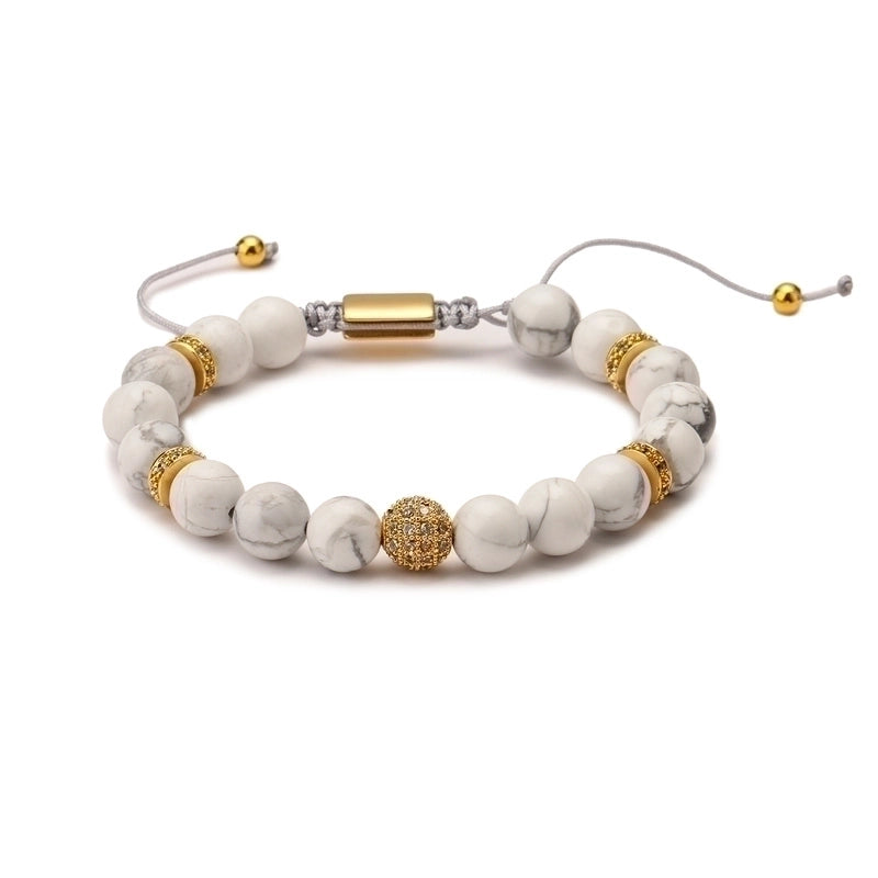 Retro Geometric Natural Stone Bracelets