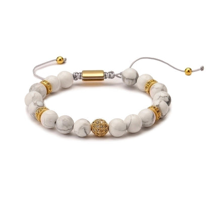 Retro Geometric Natural Stone Bracelets