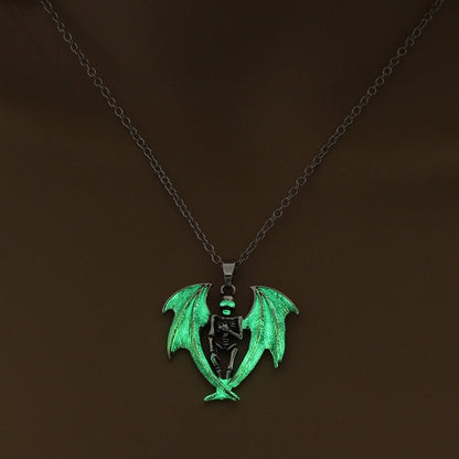 Fashion Printing Alloy Plating Halloween Men'S Necklace