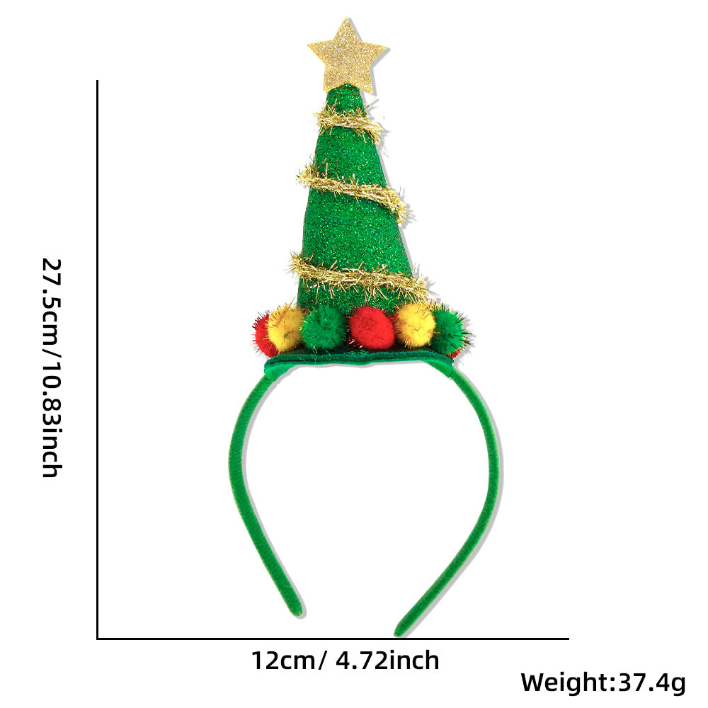 Christmas Cartoon Style Cute Exaggerated Christmas Hat Plastic Festival Street Headband