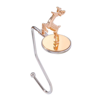 Amazon Popular Christmas Magnetic Hook Snowflake Christmas Hook Christmas Gift Metal Fireplace Socks Pendant