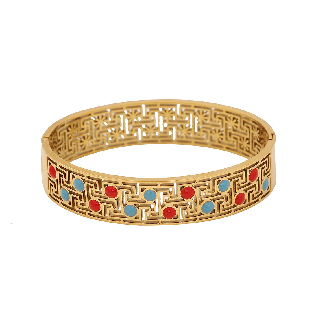 Vintage Retro Stainless Steel Electroplating Bangles