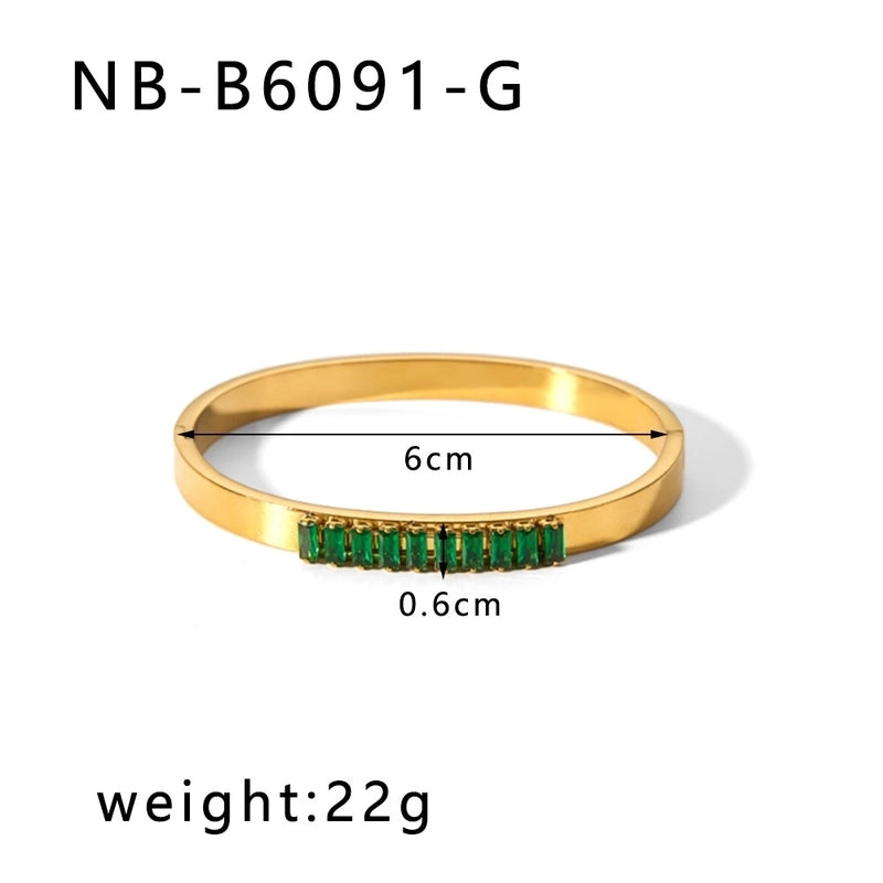 IG Style Minimalist Geometric 304 Stainless Steel Bangle In Bulk