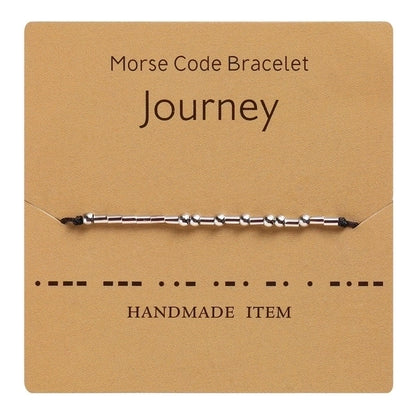 Minimalist Letter Copper Knitting Bracelets 1 Piece