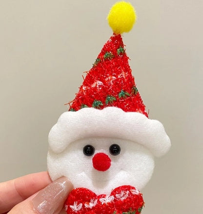 Cute Christmas Pin Christmas Tree Santa Claus Alloy Women's Brooches