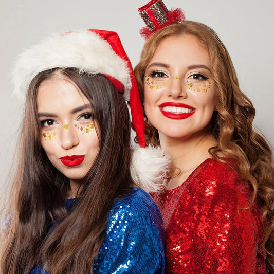 Christmas Christmas Tree Santa Claus Elk Transfer Decal Tattoos & Body Art 1 Set