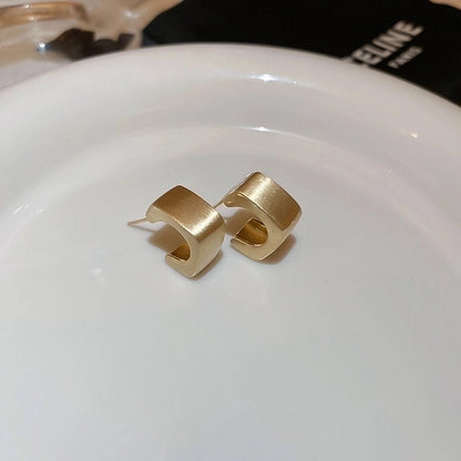 Silver Needle Exaggerated Lovely Earrings Light Luxury High-grade Niche Earrings Fashion Metal Temperament Earrings For Women