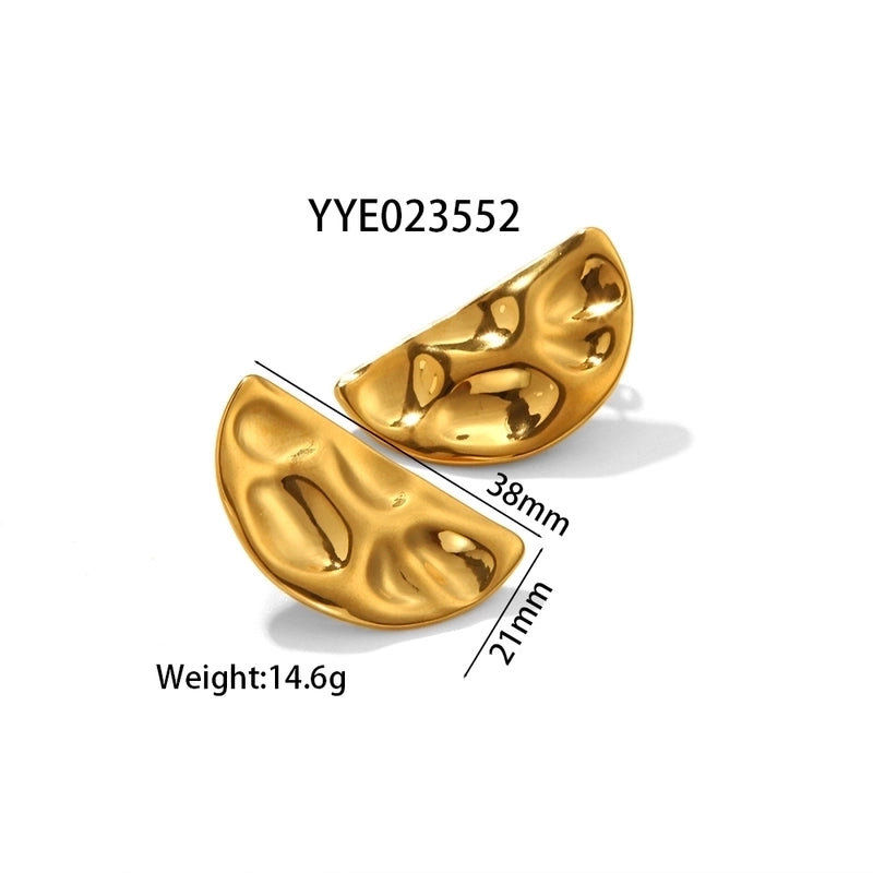 1 Pair IG Style Marine Style Modern Style Irregular Irregular Plating 304 Stainless Steel 316 Stainless Steel 18K Gold Plated Ear Studs