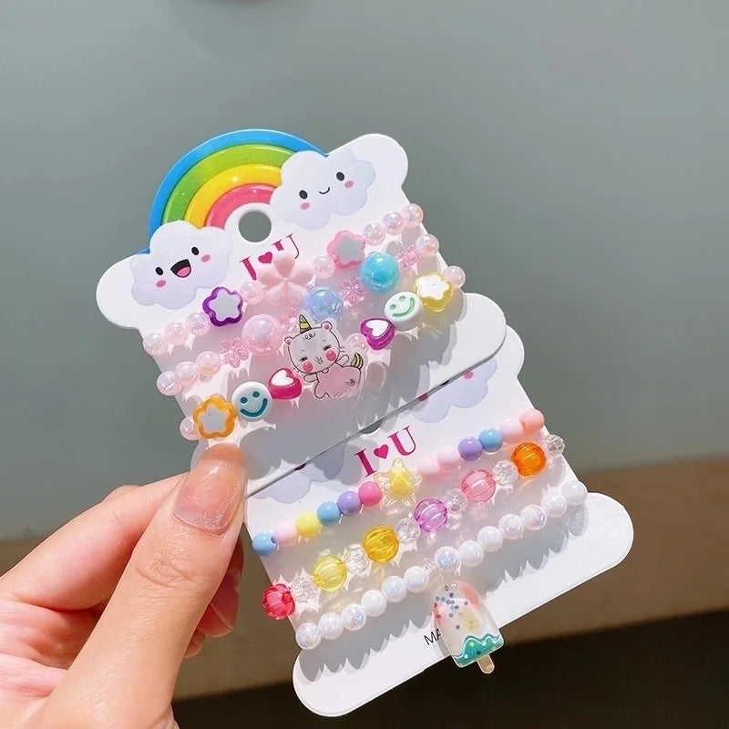 Cute Girl'S Cartoon Arylic Plastic Beaded