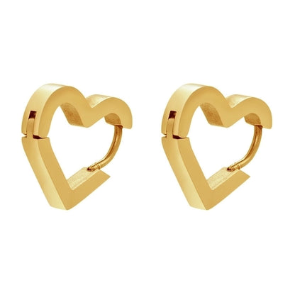 Fashion Geometric Plating Stainless Steel No Inlaid 18K Gold Plated Earrings