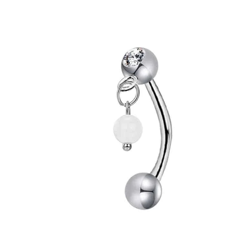 1 Piece Ear Cartilage Rings & Studs Minimalist Classic Style Water Droplets 304 Stainless Steel Eyebrow Studs Ear Cartilage Rings & Studs